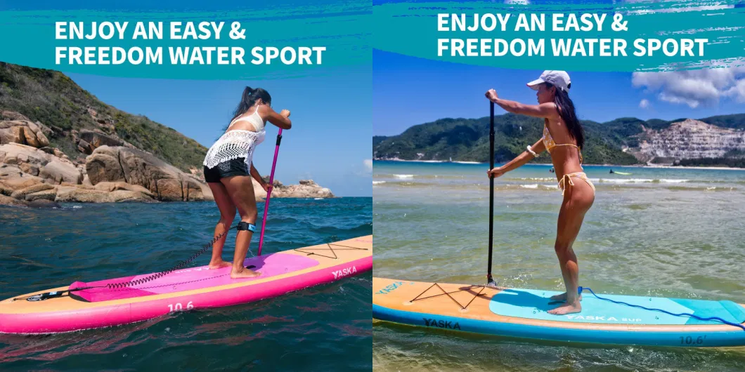 Factory Wholesale Hot Selling All Round UV Printing Inflatable Sup Board in 10′ 6FT Length 30′ ′ Width 6′ ′ Thickness Paddleboard