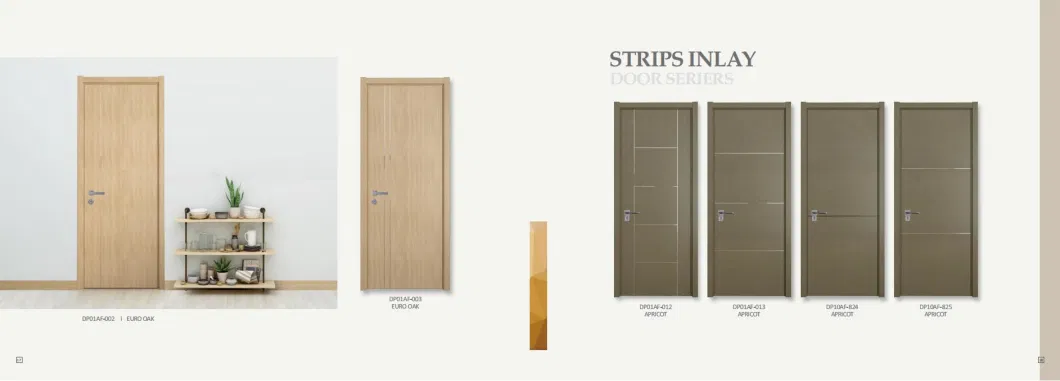 Basic Customizafinished Solid Wood MDF PVC Lamination Swing Prehung Wooden Sliding Interior Internal WPC Glass French Folding Entry Bathroom Bedroom Door Design